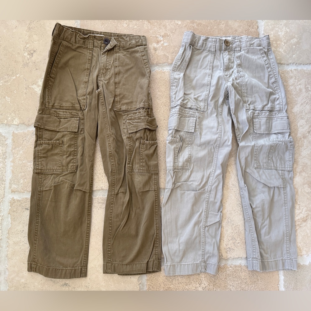 Two pack! Like new! Land's End boy Cargo khaki Pants